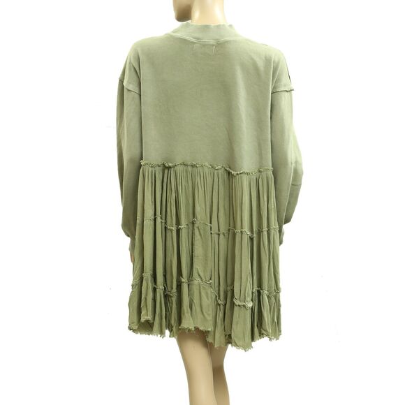 Free People We The Free Pixie Sweatshirt Mini Dress Oversized Cotton S 282980 - Picture 7 of 11